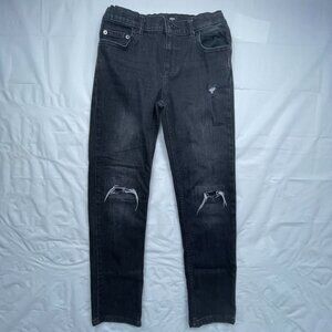 Wonder Nation Black Boys Distressed Jeans  Size 12 Slim